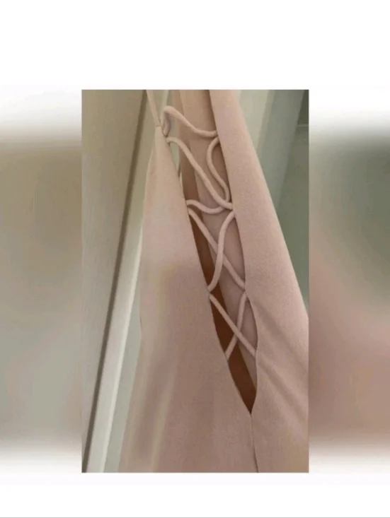 Alice +Olivia Kia Air Beige Midi Length  Dress Size 8 - Picture 9 of 10